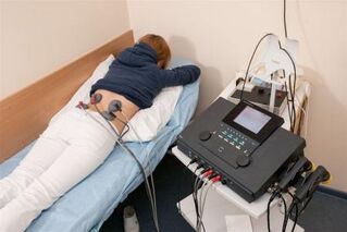 Electrophoresis for the treatment of low back pain and relief of the inflammatory process. 